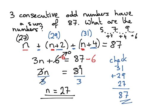 Sum of Odd Numbers (Sum of Consecutive Odd .